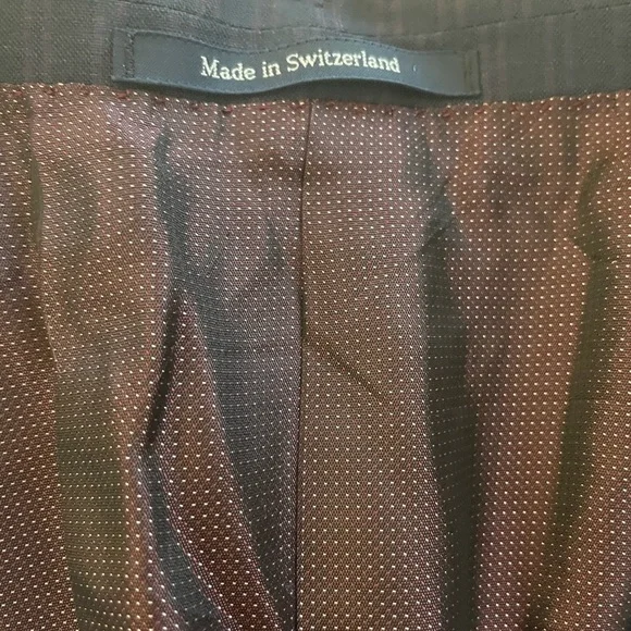 Ermenegildo Zegna Cool EffectSubtle Twin Stripe Navy Wool Suit 52 R/L $3295